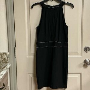 Guess Black Studded Mini Dress